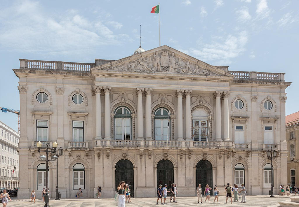 Lisbon City Hall stands as an elegant testament to Neoclassical architecture, gracing the city with its symmetrical facade and timeless design.