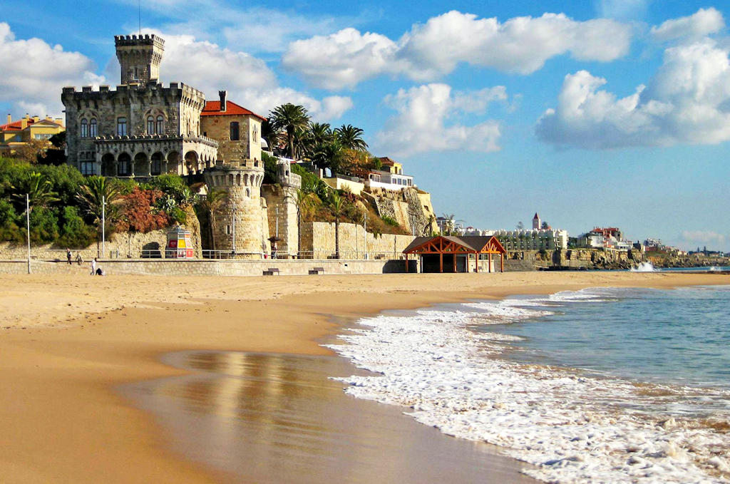 Indulge in the coastal allure of Estoril's stunning beaches near Lisbon, where pristine shores, azure waters, and breathtaking landscapes create a delightful escape for all.