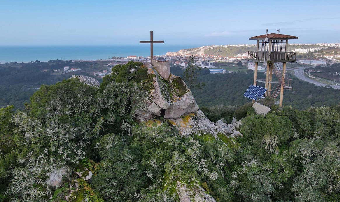 Monte de São Bartolomeu in Nazaré offers panoramic views, a historic chapel, and a serene atmosphere, making it an ideal day trip destination to unwind and connect with spirituality.