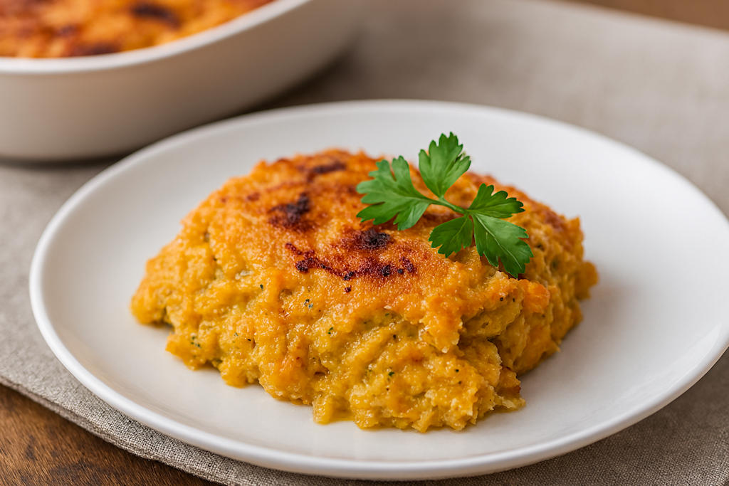 Experience the creamy goodness of Bacalhau Espiritual, a beloved Portuguese dish featuring salted cod in a velvety bechamel sauce, embodying the rich culinary heritage of Portugal.