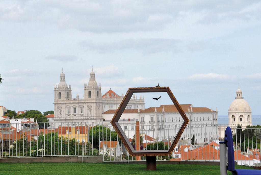 Gaze upon Lisbon's panoramic splendor at Miradouro do Recolhimento, a hidden gem nestled in the historic Alfama neighborhood.